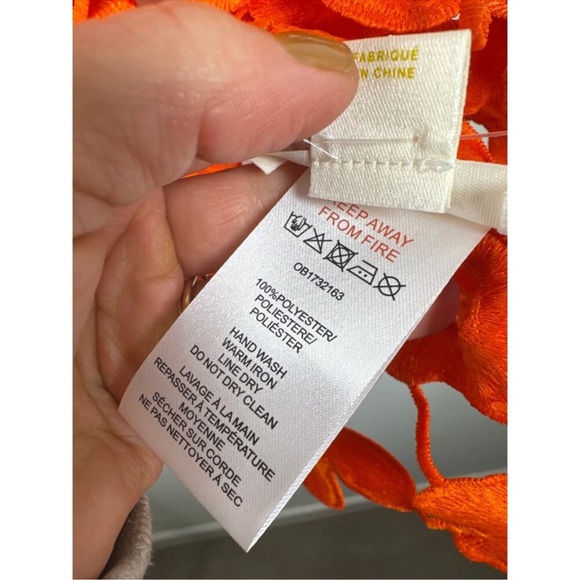 Maeve Orange Floral Cutout Camisole Top - Picture 11 of 13